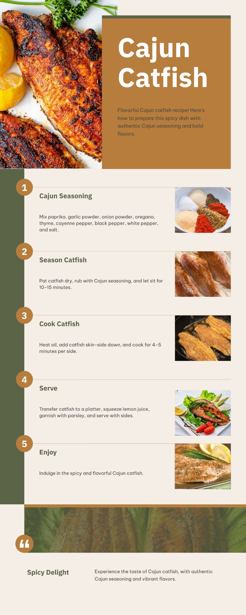 Best Cajun catfish recipe